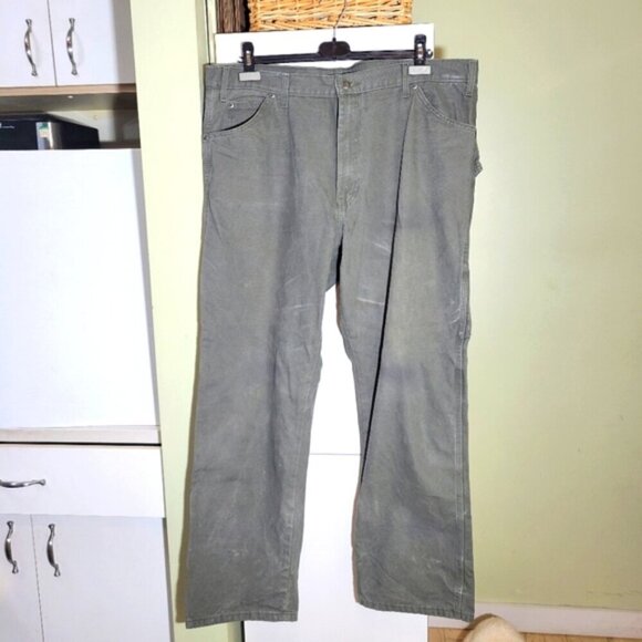 ❤️ 3 for $35 Dickies relaxed fit utility carpenter cargo work canvas pants 40x32 - Picture 1 of 8